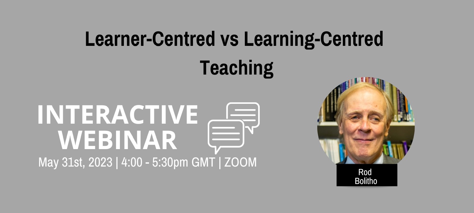 Online webinar – Learner-Centred vs Learning-Centred Teaching with Rod Bolitho